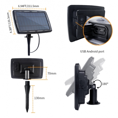 LED户外灯 - HCP095  S14太阳能暖白灯串